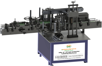 Bottom-Front-Back Sides Sticker Labeling Machine