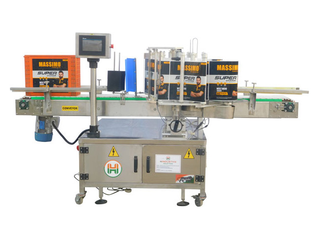 double side battery labeling machine