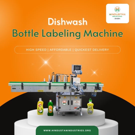 Dishwash Bottle Labeling Machine