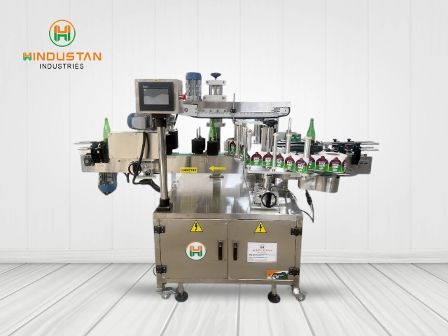 Front-Back Liquor Bottle Labeling machine
